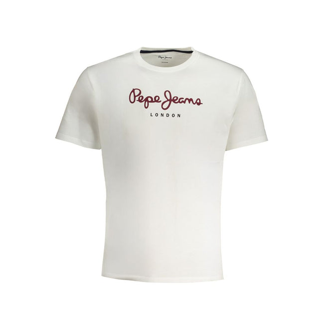 Pepe Jeans Bianco Baumwoll-T-Shirt für Herren