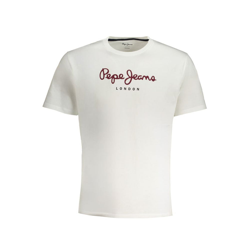 Pepe Jeans Bianco Baumwoll-T-Shirt für Herren