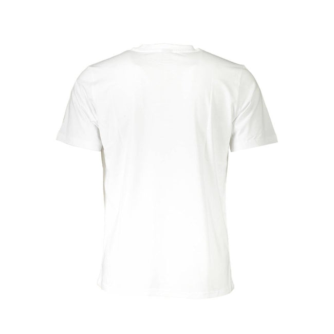 North Sails Bianco Baumwoll-T-Shirt für Herren