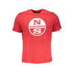 North Sails Rotes Baumwoll-T-Shirt für Herren