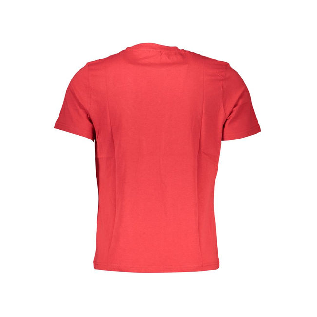 North Sails Rotes Baumwoll-T-Shirt für Herren