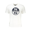 North Sails Bianco Baumwoll-T-Shirt für Herren