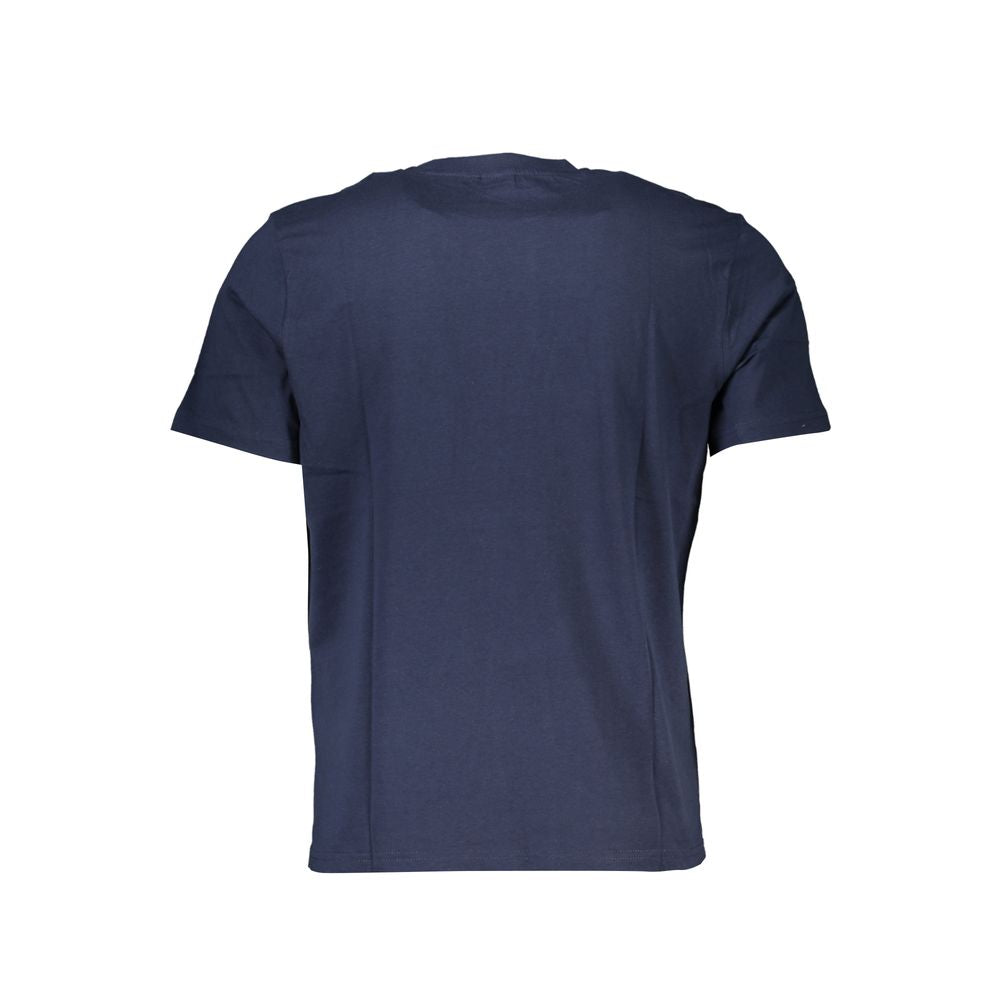 North Sails Blu Baumwoll-T-Shirt für Herren