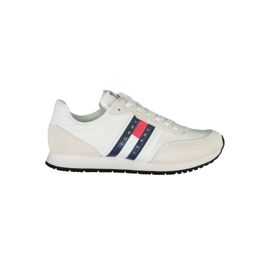 Tommy Hilfiger Men's White Polyurethane Sneakers