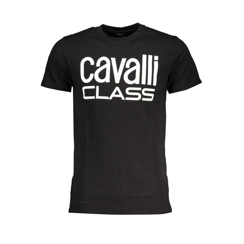 Cavalli Class Men's Black Cotton T-Shirt