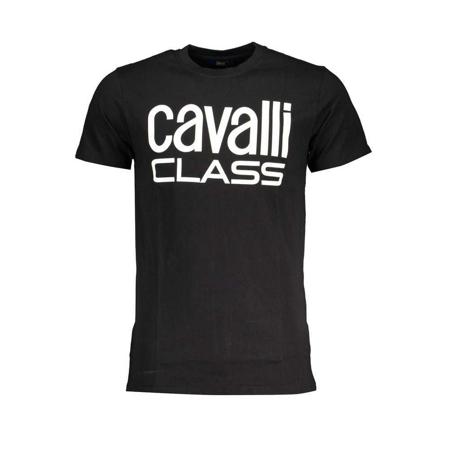 Cavalli Class Men's Black Cotton T-Shirt