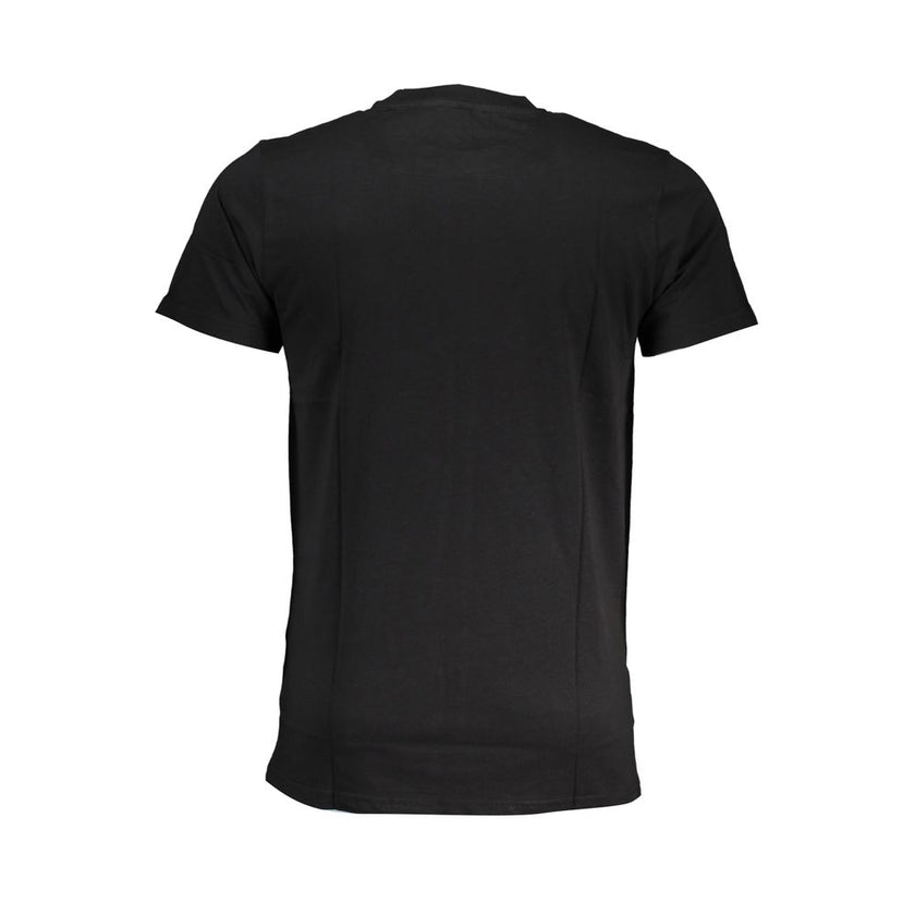 Cavalli Class Schwarzes Baumwoll-T-Shirt für Herren