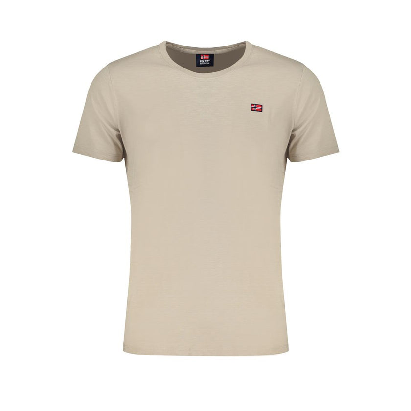 Norway 1963 Beige Baumwoll-T-Shirt für Herren