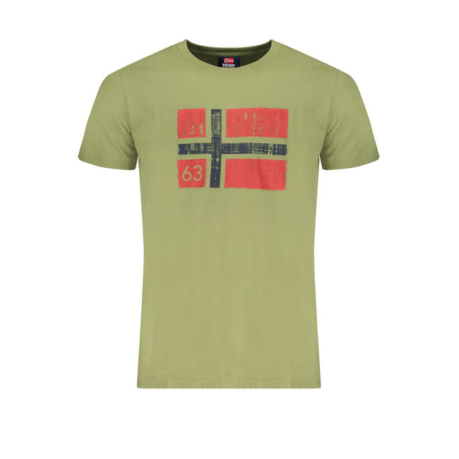 Norway 1963 Verde Baumwoll-T-Shirt für Herren