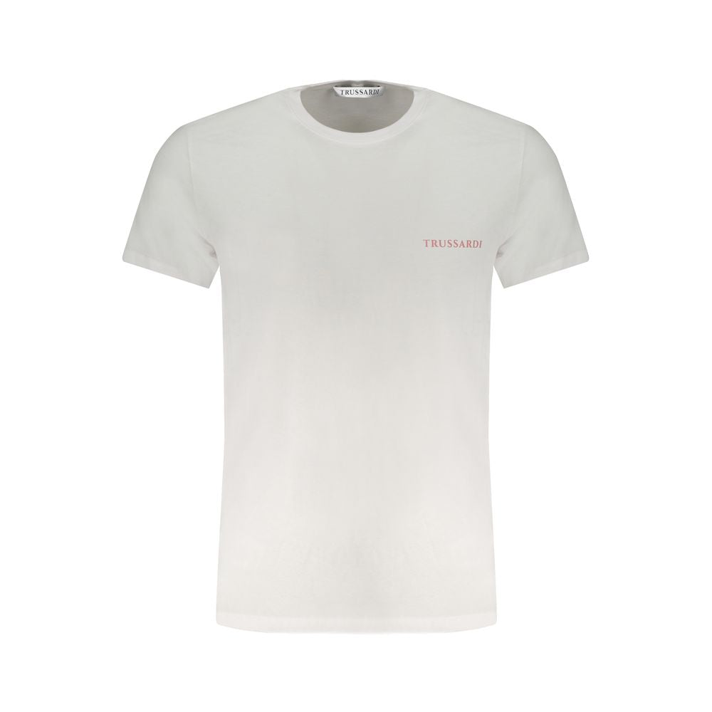 Trussardi Weißes Baumwoll-T-Shirt für Herren