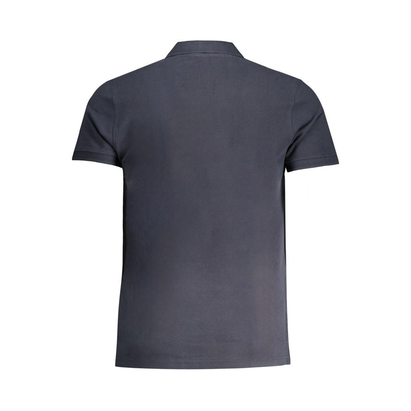 Cavalli Class Blu Cotton Herren Poloshirt
