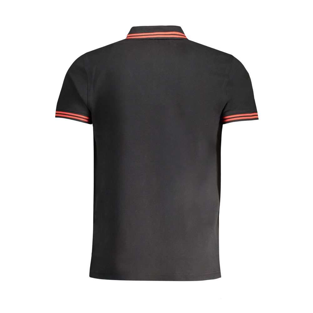 Cavalli Class Men's Black Cotton Polo Shirt