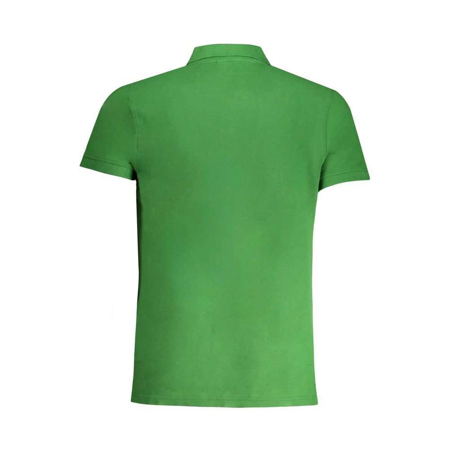 Cavalli Class Men's Polo Shirt Green Cotton