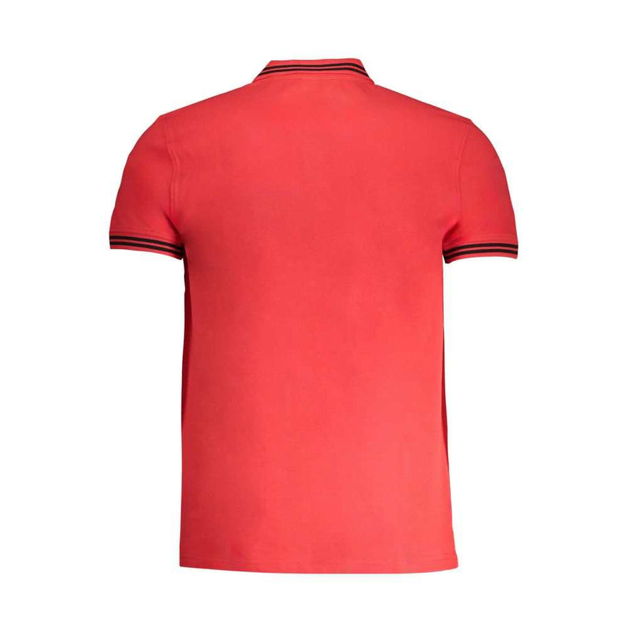 Cavalli Class Men's Red Cotton Polo Shirt