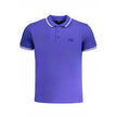 Cavalli Class Blaues Baumwoll-Poloshirt für Herren