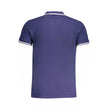 Cavalli Class Blaues Baumwoll-Poloshirt für Herren