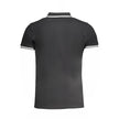 Cavalli Class Nero Baumwoll-Herrenpoloshirt