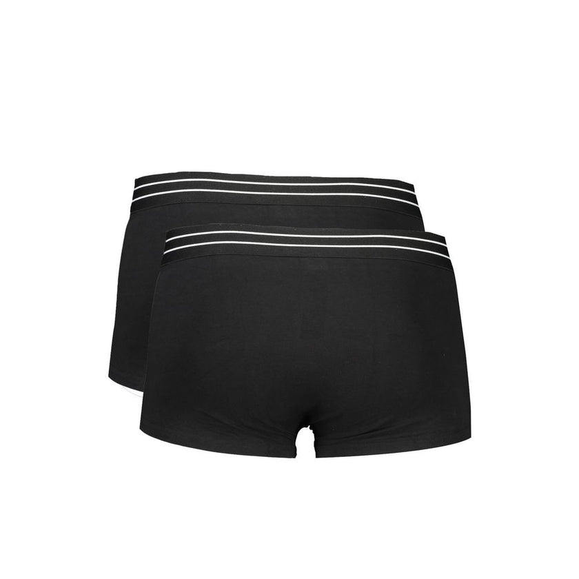 Cavalli Class Schwarze Herren-Boxershorts aus Baumwolle