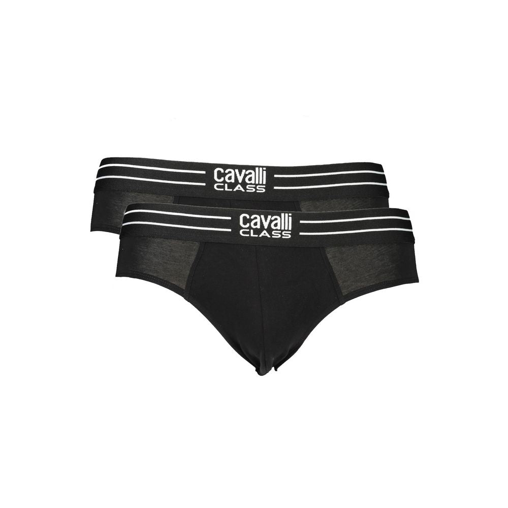 Cavalli Class Black Cotton Men's Underwear