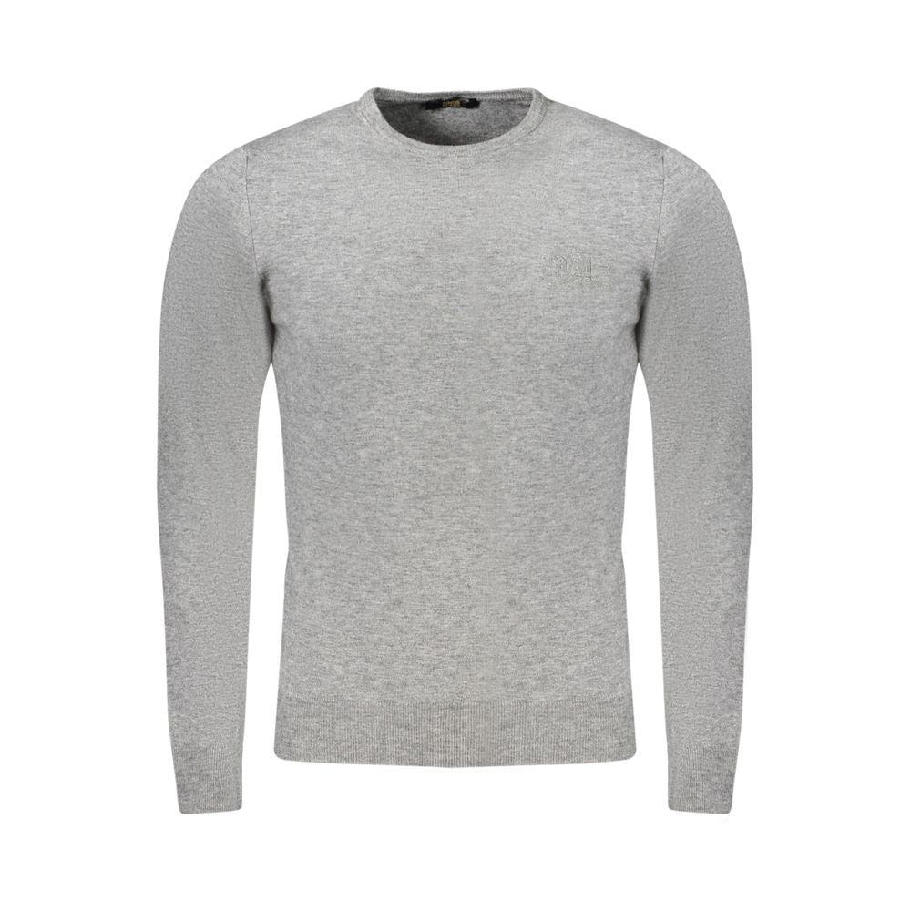 Cavalli Class Grey Viscose Men's Pullover