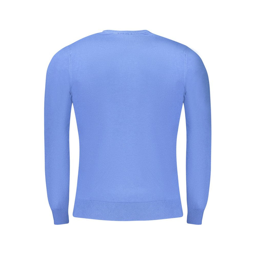 Cavalli Class Blauer Nylon-Pullover