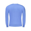 Cavalli Class Blauer Nylon-Pullover