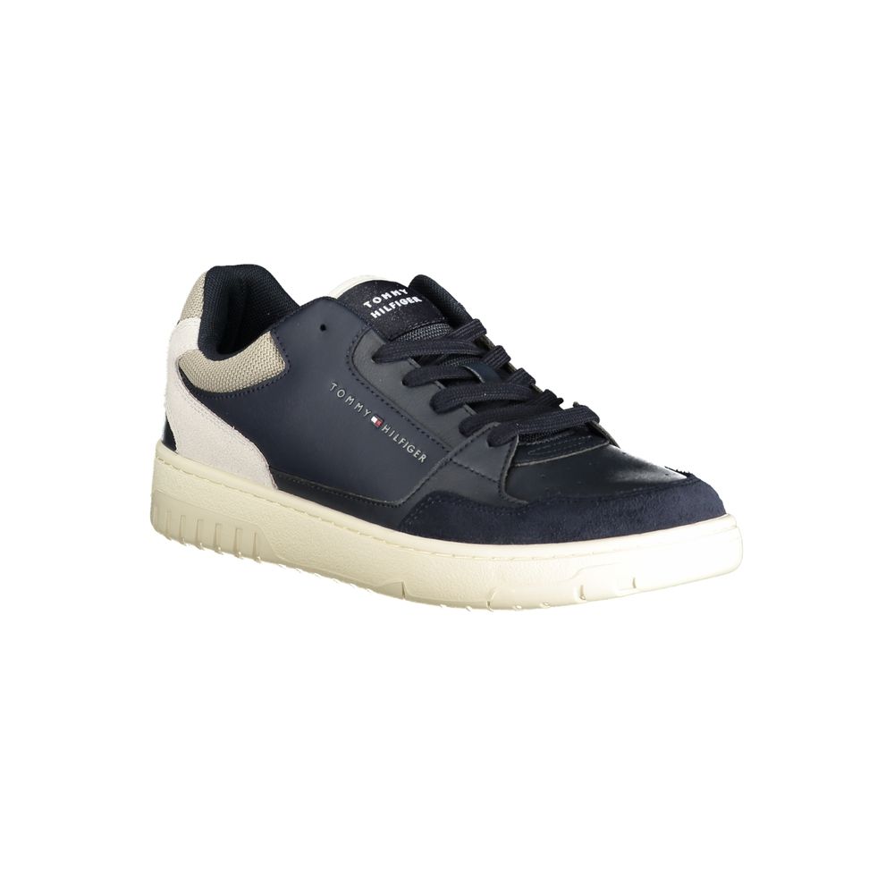 Tommy Hilfiger Men's Blue Polyurethane Sneakers