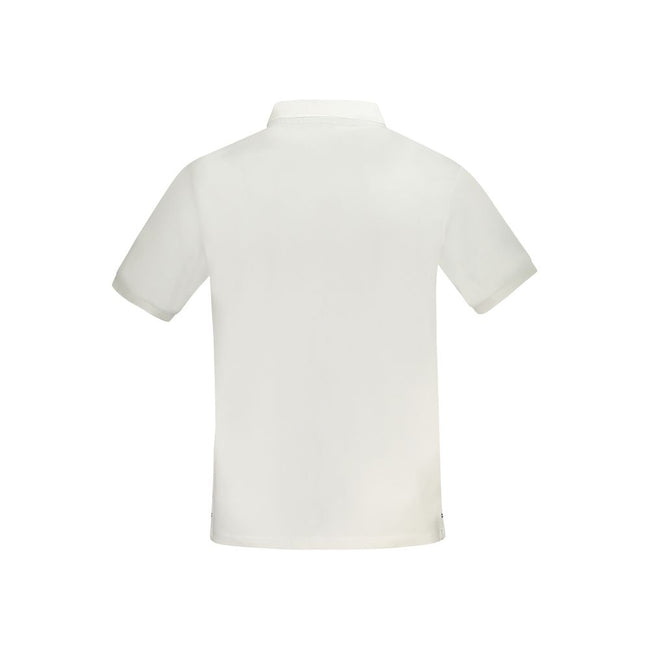 North Sails Bianco Baumwoll-Herrenpoloshirt