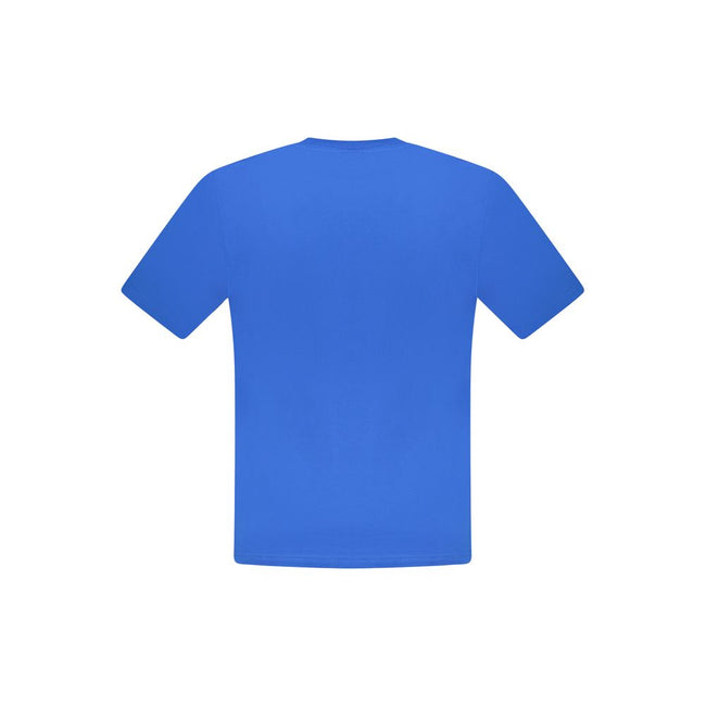 North Sails Blu Baumwoll-T-Shirt für Herren