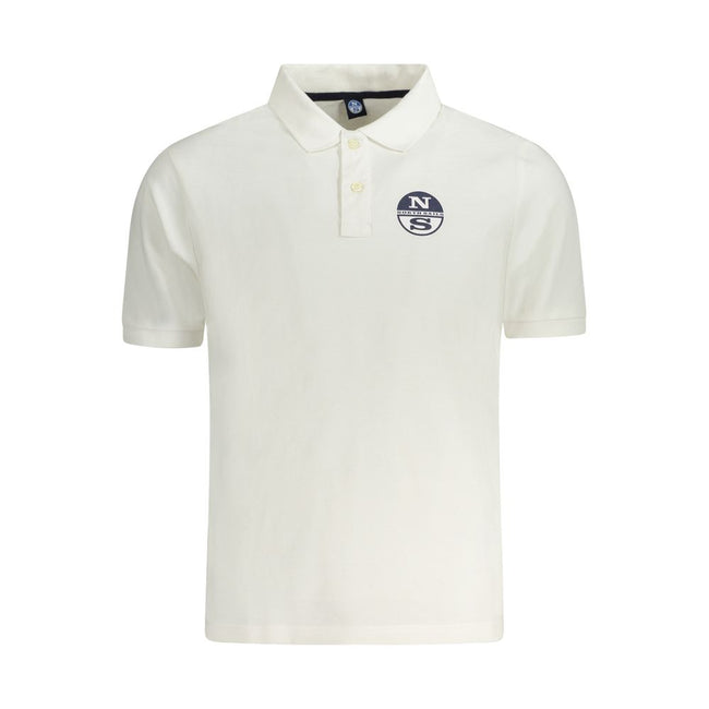 North Sails Weißes Poloshirt aus Baumwolle für Herren