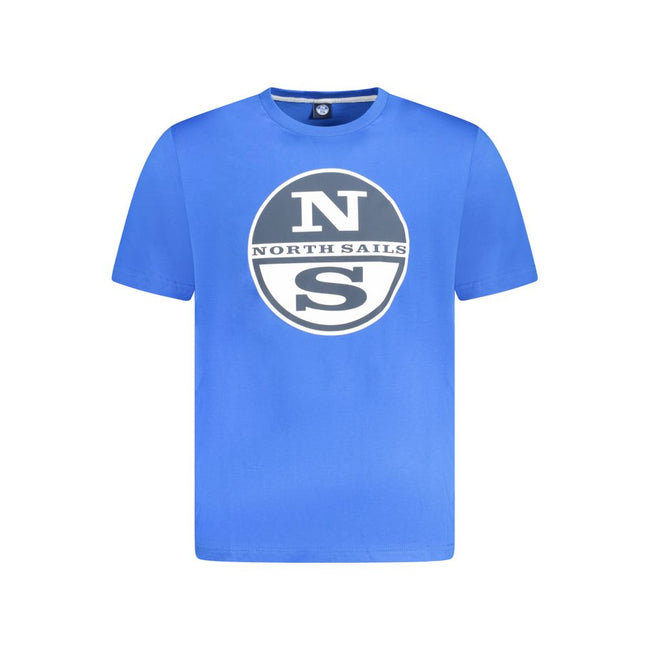 North Sails Blaues Baumwoll-T-Shirt für Herren