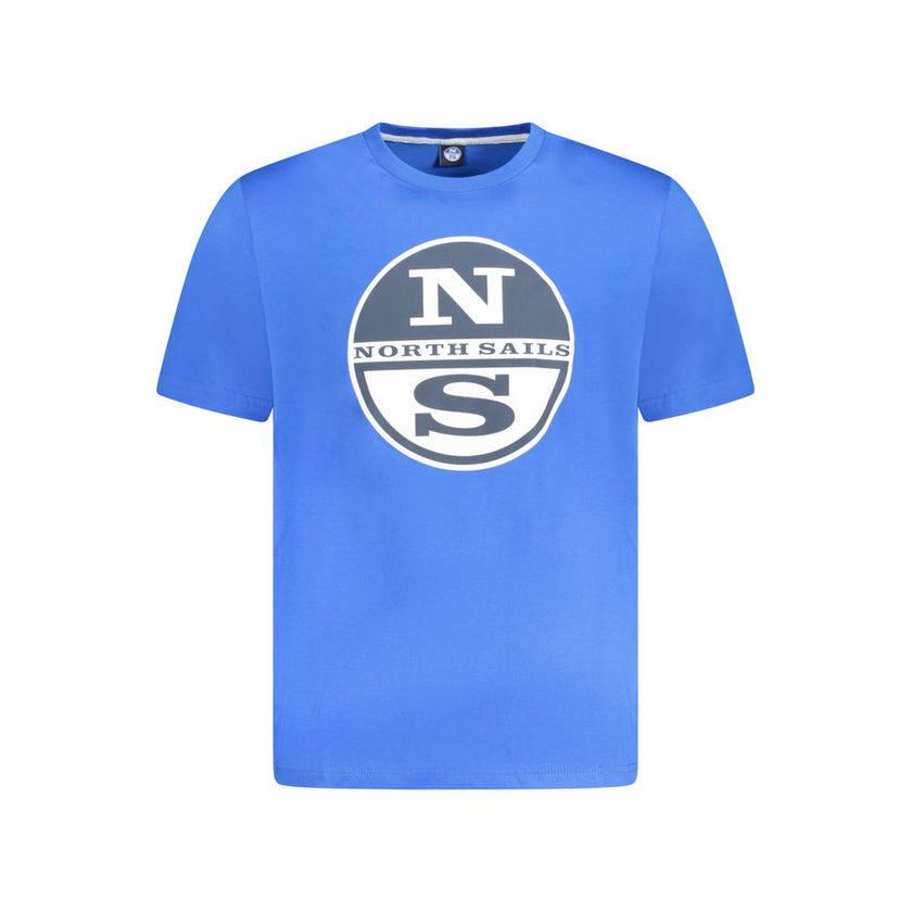 North Sails Blaues Baumwoll-T-Shirt für Herren