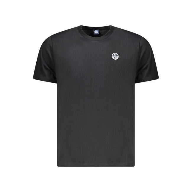 North Sails Schwarzes Baumwoll-T-Shirt für Herren