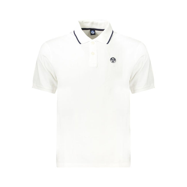 North Sails Baumwoll-Poloshirt in Weiß