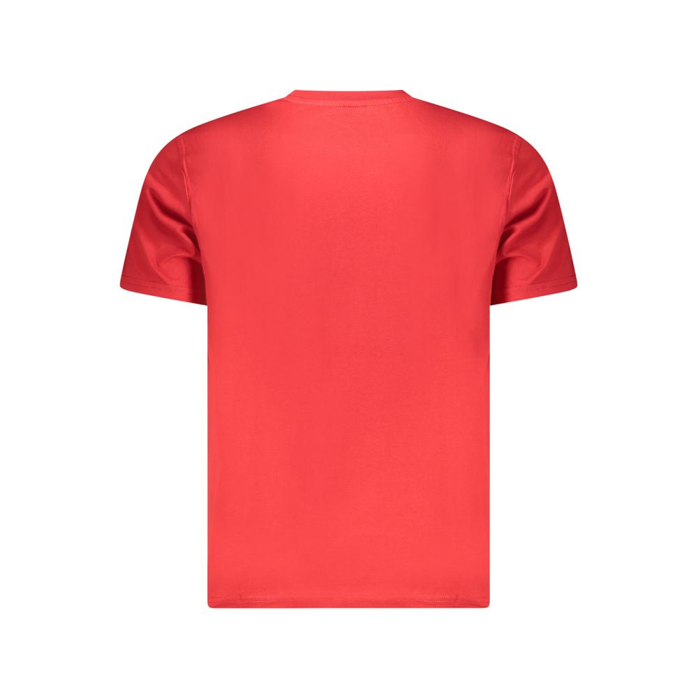 North Sails Rotes Baumwoll-T-Shirt für Herren