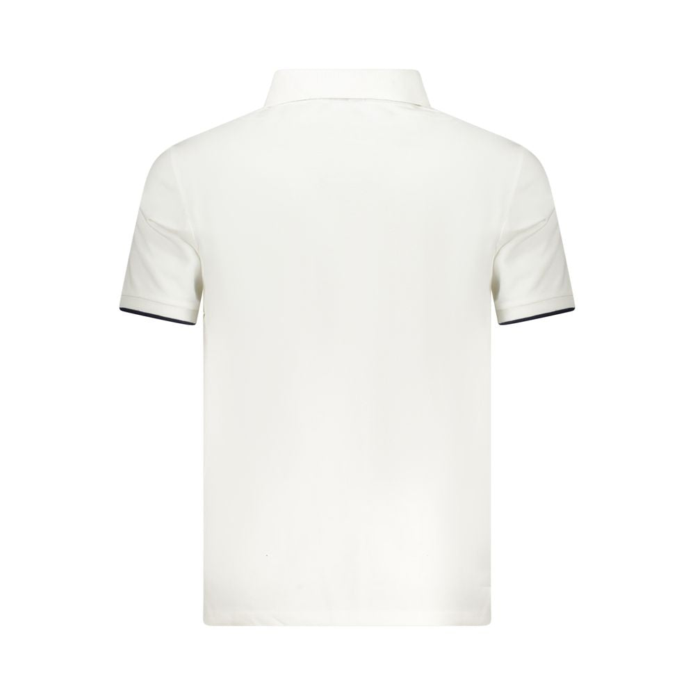 North Sails Bianco Baumwoll-Herrenpoloshirt