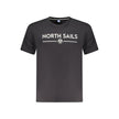 North Sails Schwarzes Baumwoll-T-Shirt für Herren