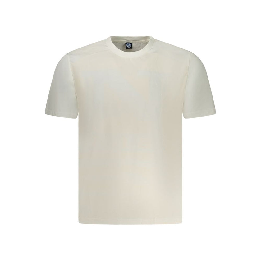 North Sails Bianco Baumwoll-T-Shirt für Herren