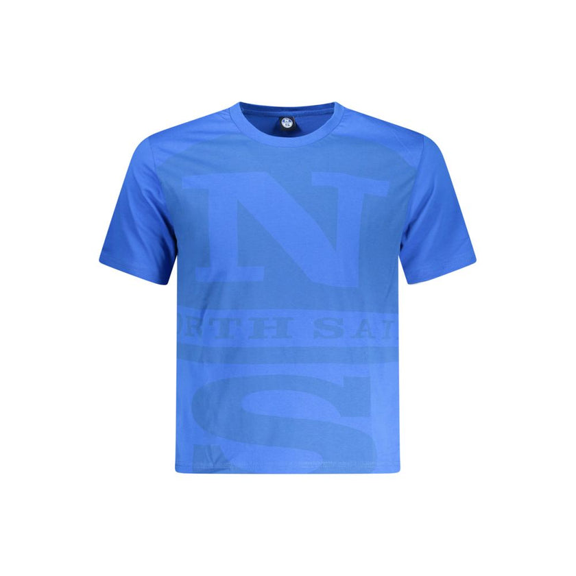 North Sails Blaues Baumwoll-T-Shirt für Herren