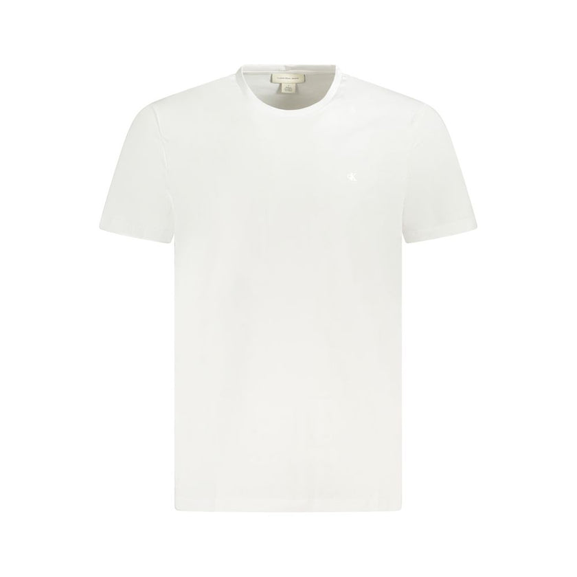 Calvin Klein Bianco Baumwoll-T-Shirt für Herren