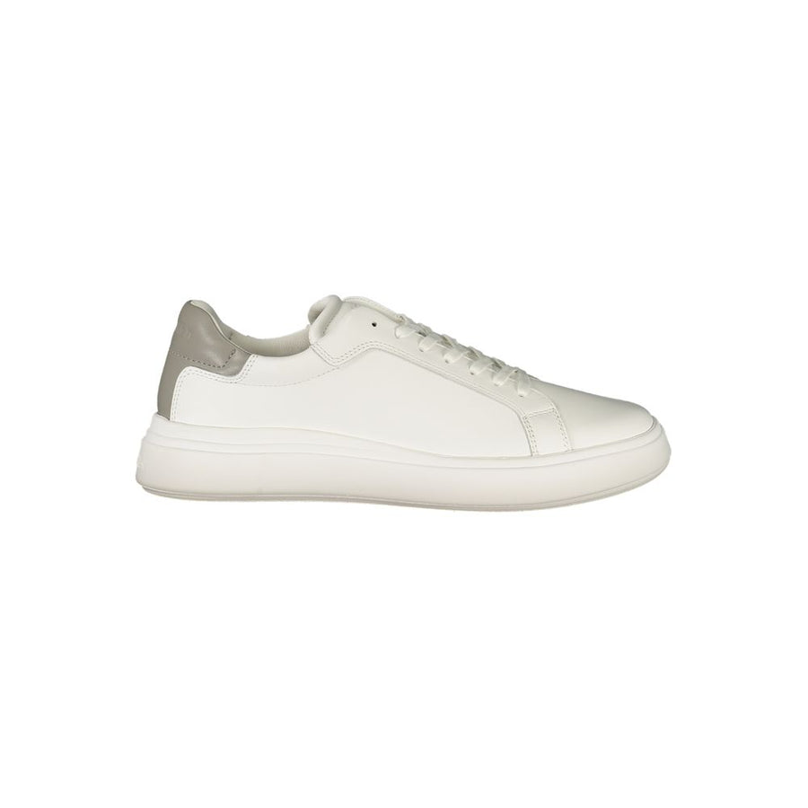 Calvin Klein Men's White Polyurethane Sneaker