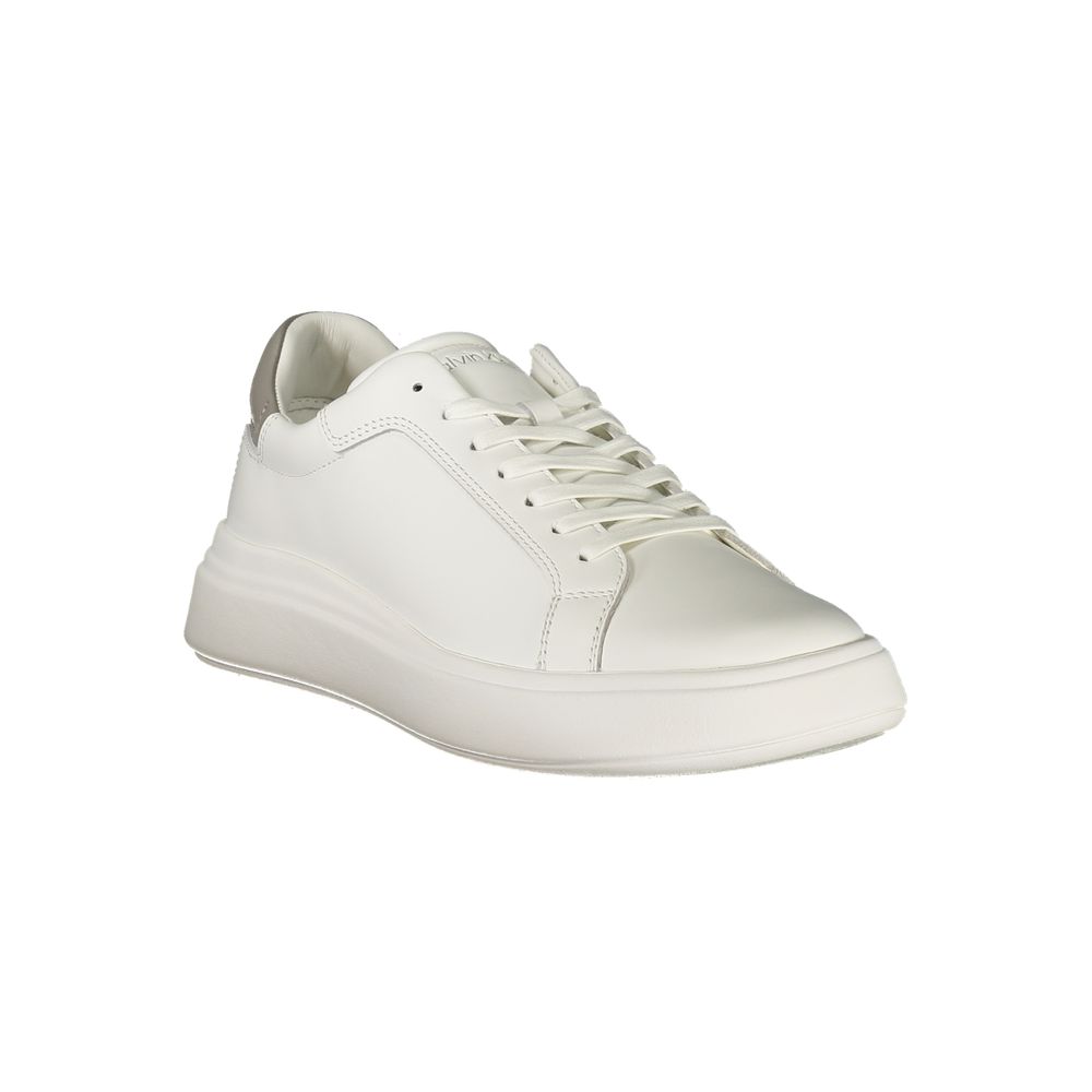 Calvin Klein Men's White Polyurethane Sneaker