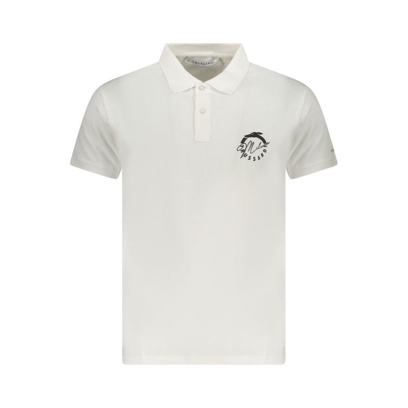 Trussardi Baumwoll-Poloshirt in Weiß