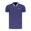 Cavalli Class Blu Cotton Herren Poloshirt