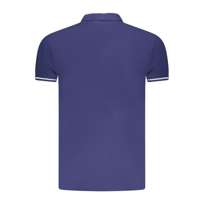 Cavalli Class Blu Cotton Herren Poloshirt