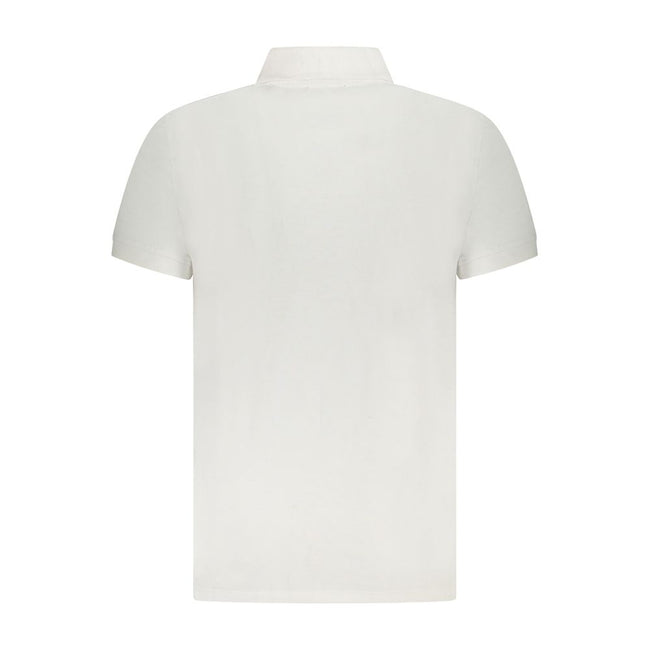 Cavalli Class Weißes Baumwoll-Poloshirt