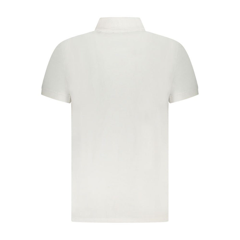 Cavalli Class Weißes Baumwoll-Poloshirt