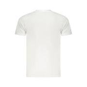 Cavalli Class weißes Baumwoll-T-Shirt für Herren mit Rundhalsausschnitt und Logo-Print