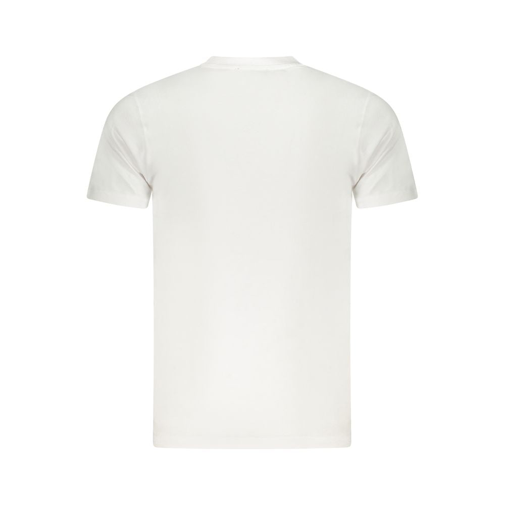 Cavalli Class weißes Baumwoll-T-Shirt für Herren mit Rundhalsausschnitt und Logo-Print