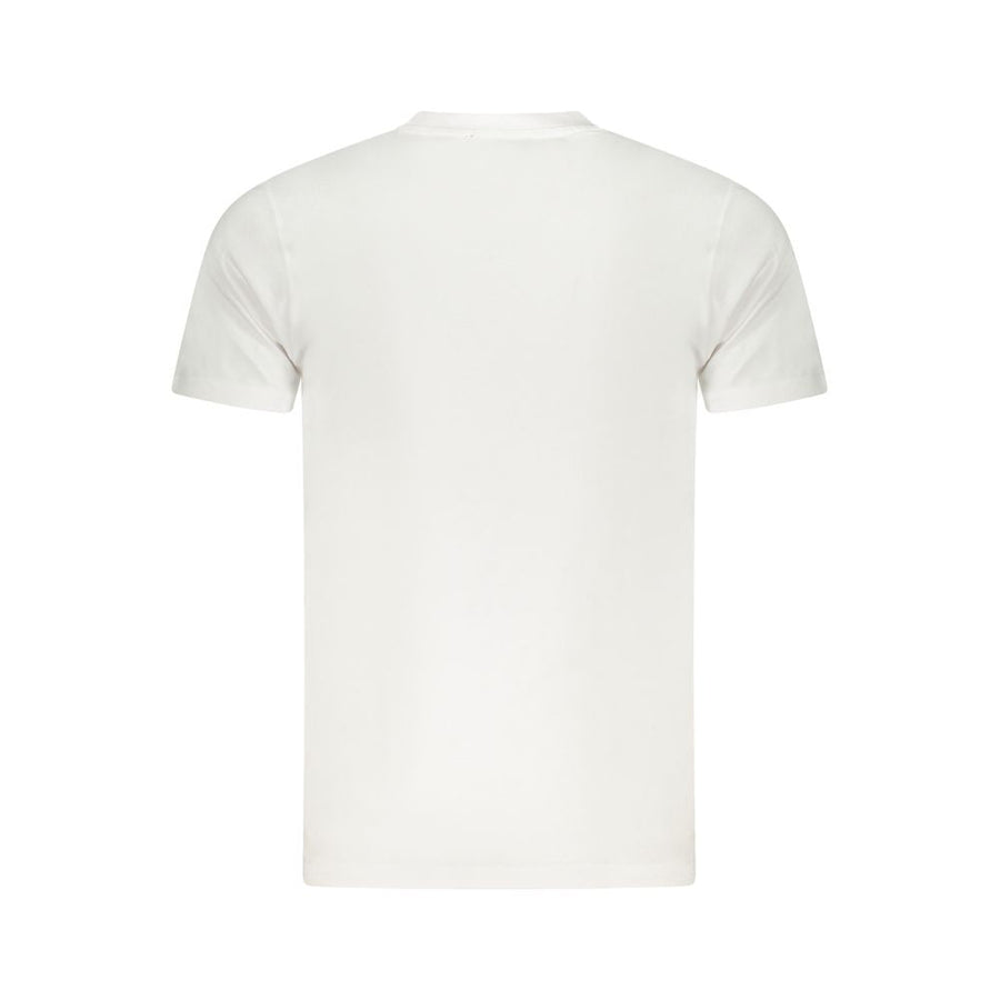 Cavalli Class weißes Baumwoll-T-Shirt für Herren mit Rundhalsausschnitt und Logo-Print